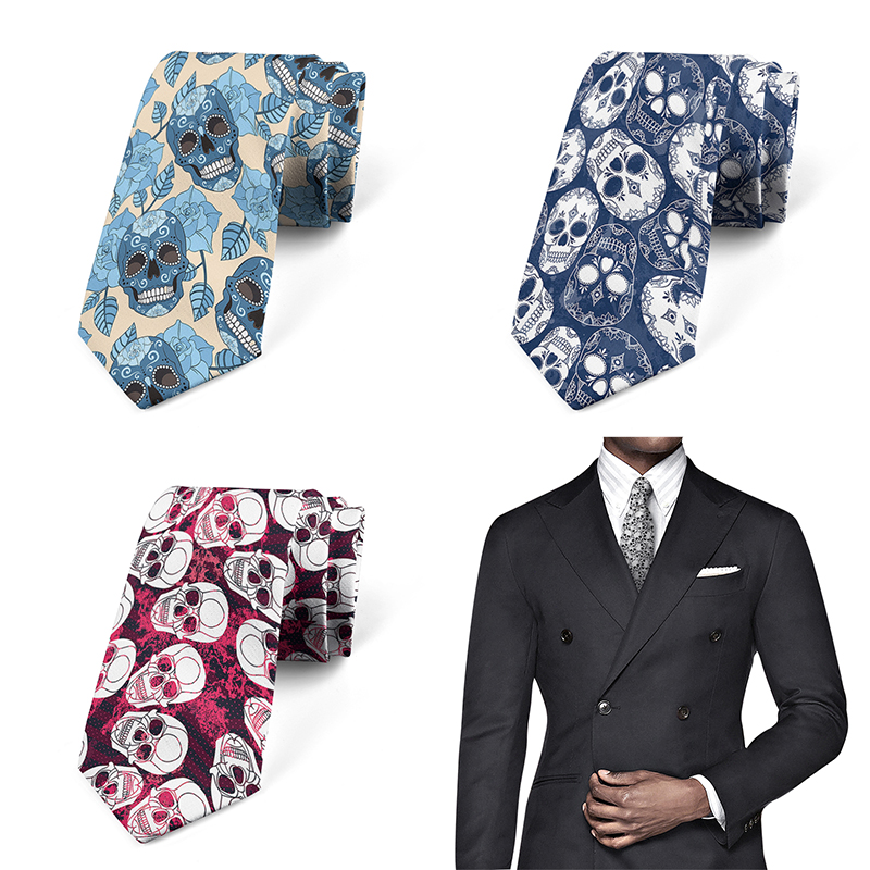 Men Accessories Shop - Cravate unisexe imprimée 3D de dessin