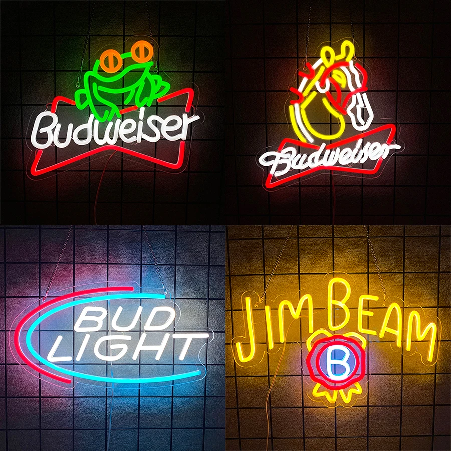 Men Accessories Shop - Enseigne au néon de bière pour