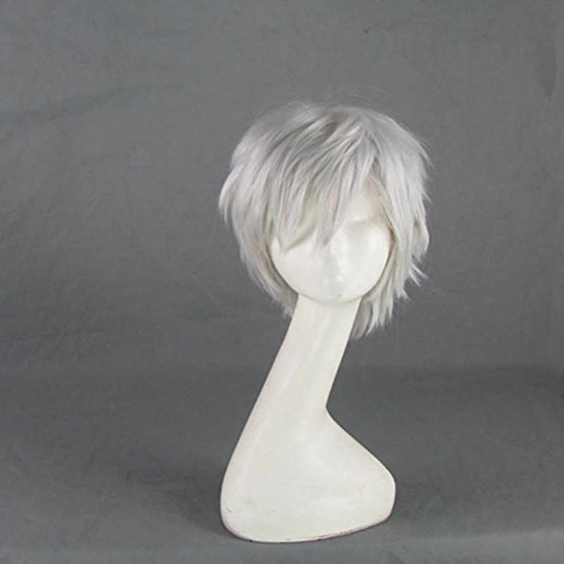 Men Accessories Silver - Perruque cosplay courte gris argenté Jack