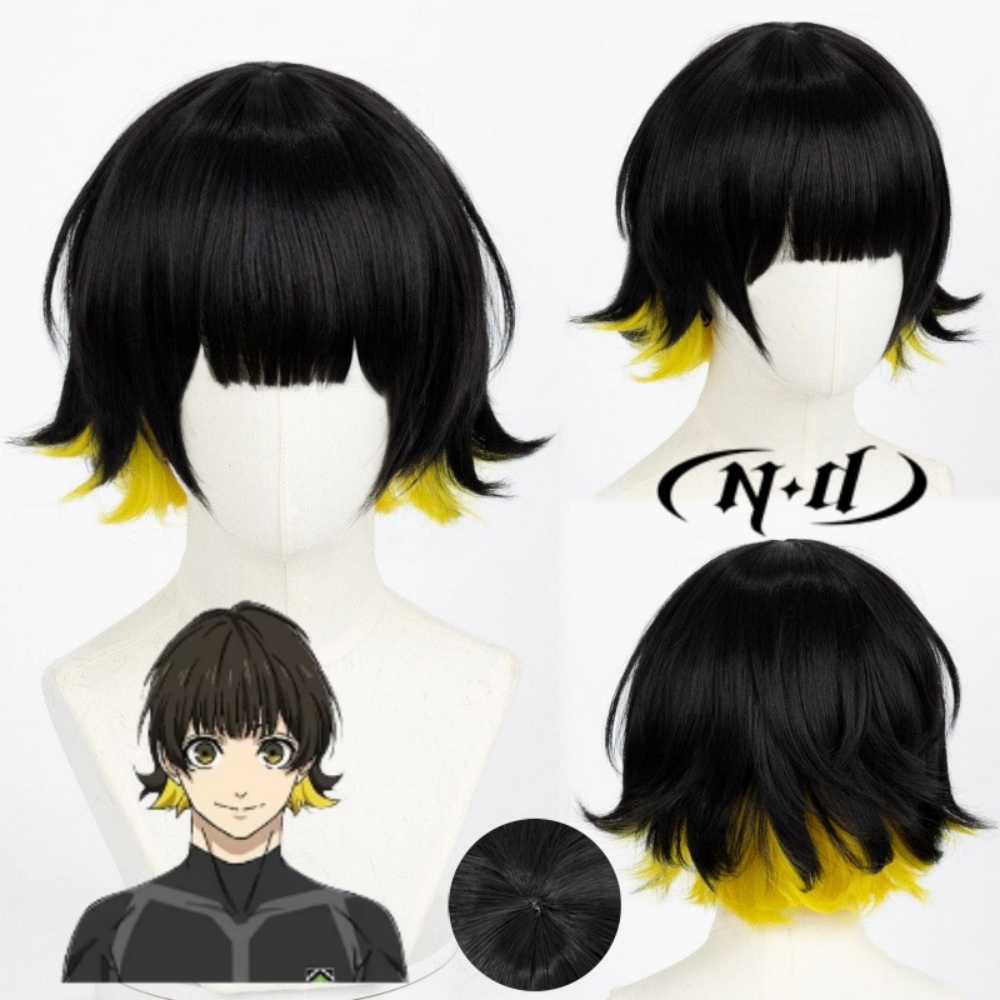 Men'S Yellow Accessories - Perruques de cosplay ND BLEU Anime