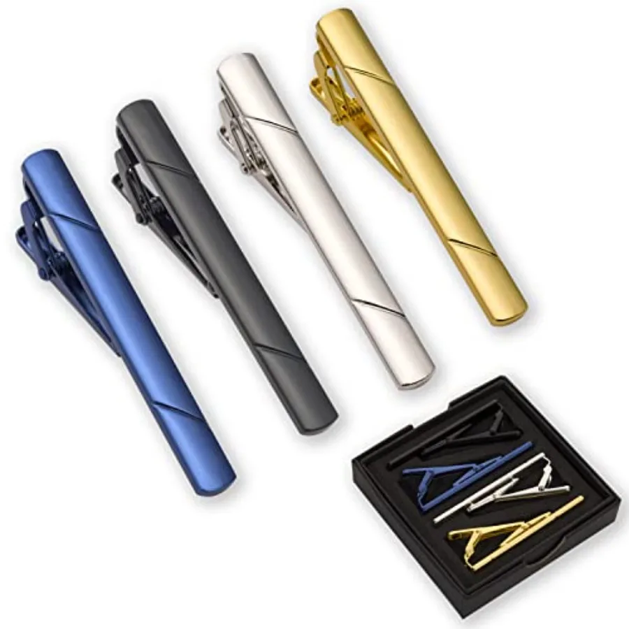 Men Accessories To Gift - Lot de 4 pinces à cravate