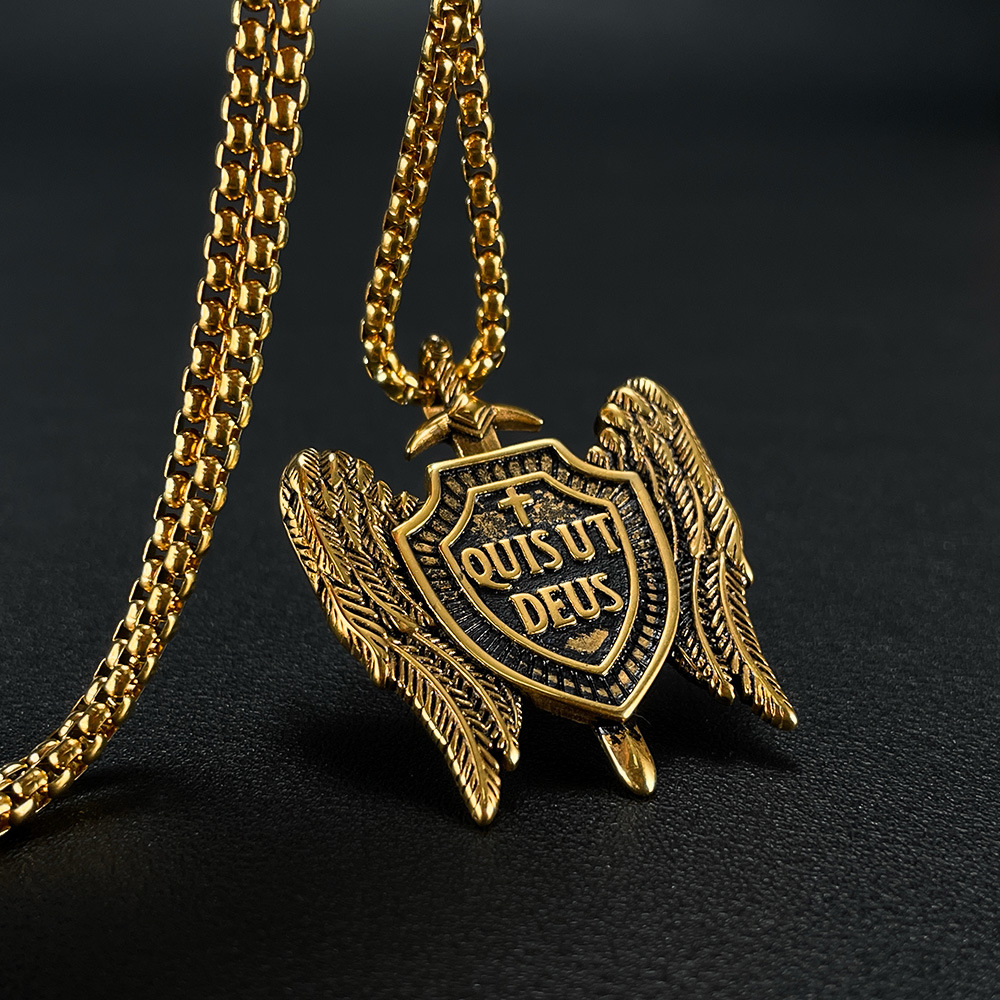 Pendentif bouclier épée Michae - Men Accessories Pk avis et prix