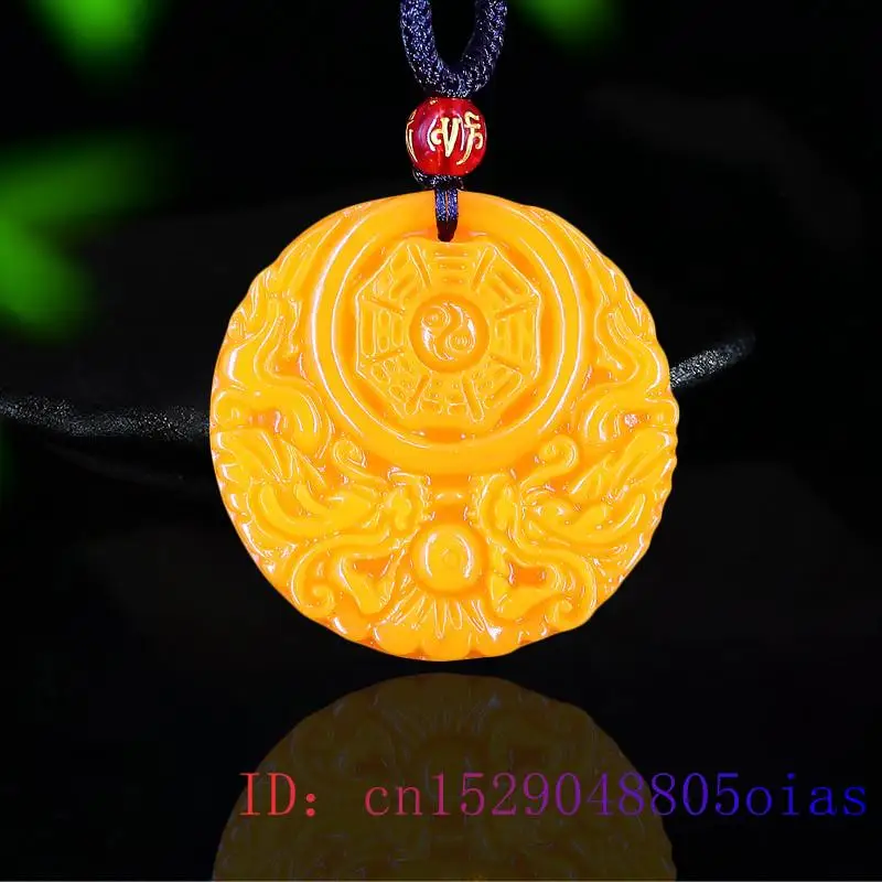 Pendentif Dragon Jade jaune po - Men'S Yellow Accessories avis et prix