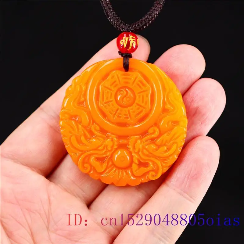 Pendentif Dragon Jade jaune po - Men'S Yellow Accessories avis et prix