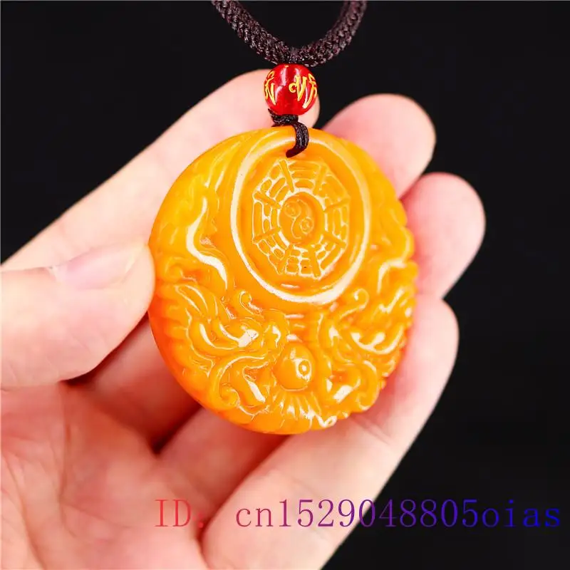 Pendentif Dragon Jade jaune po - Men'S Yellow Accessories avis et prix