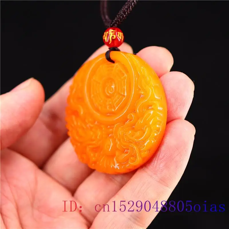 Pendentif Dragon Jade jaune po - Men'S Yellow Accessories avis et prix