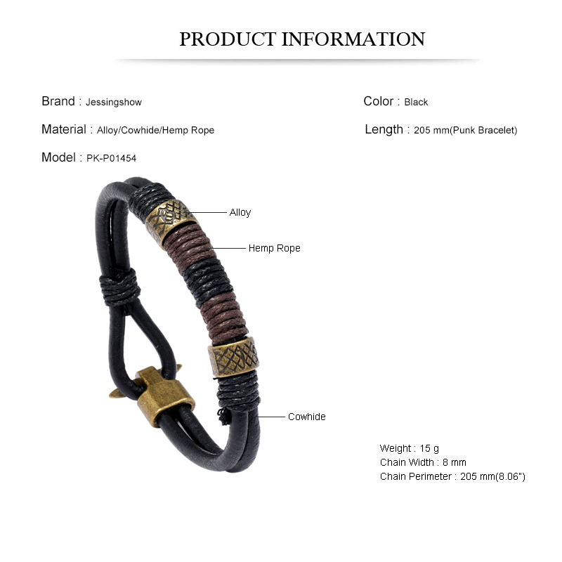 Bracelet ethnique de Style Pun - Men Accessories Pk avis et prix