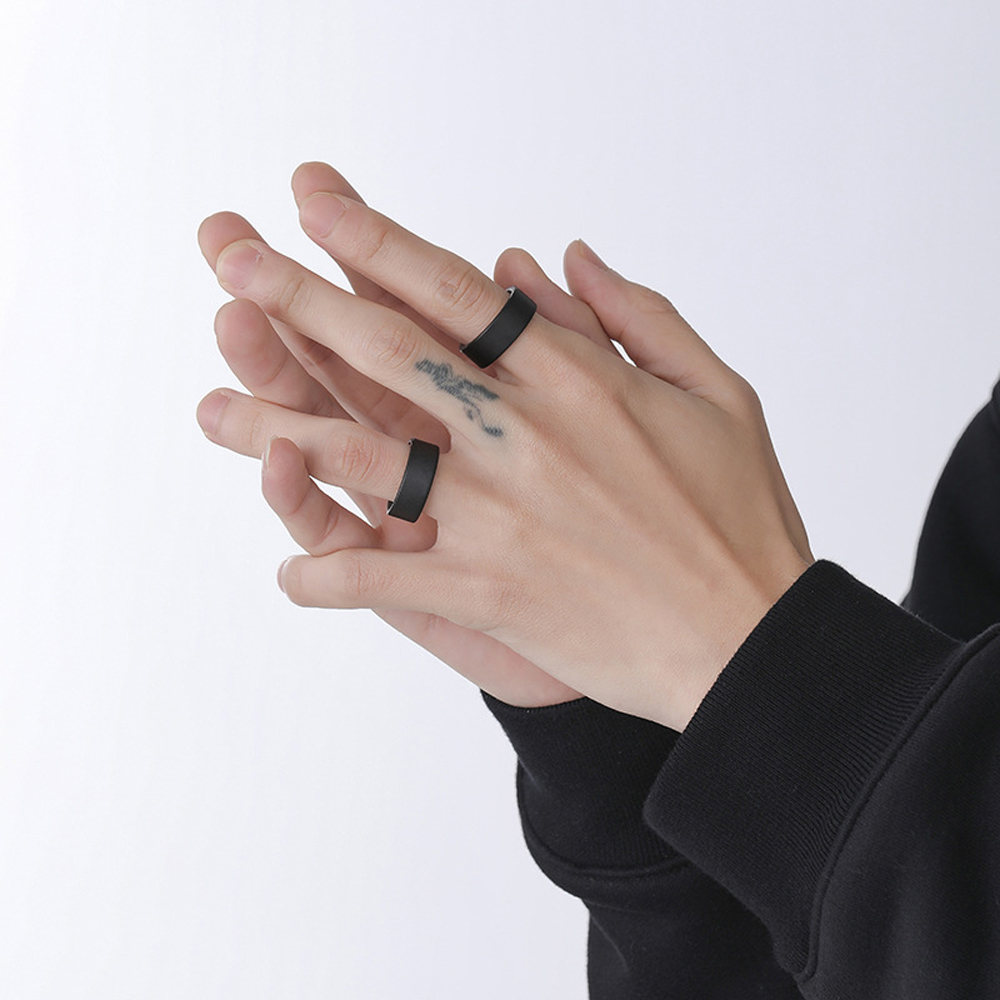 Bague en céramique noire mate  - Men Accessories Shop avis et prix