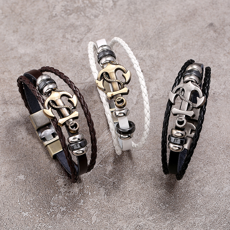 Bracelets de ULen cuir vintage - Men Accessories Pk avis et prix