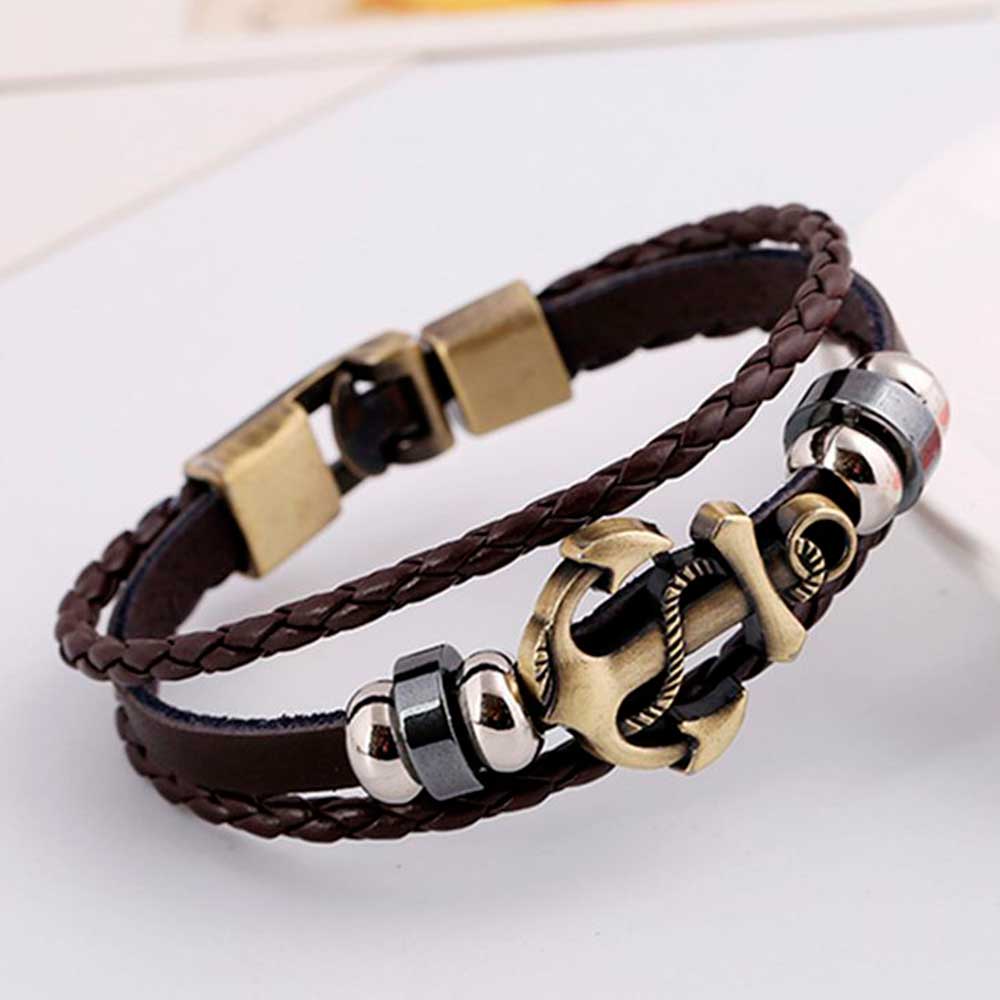 Bracelets de ULen cuir vintage - Men Accessories Pk avis et prix